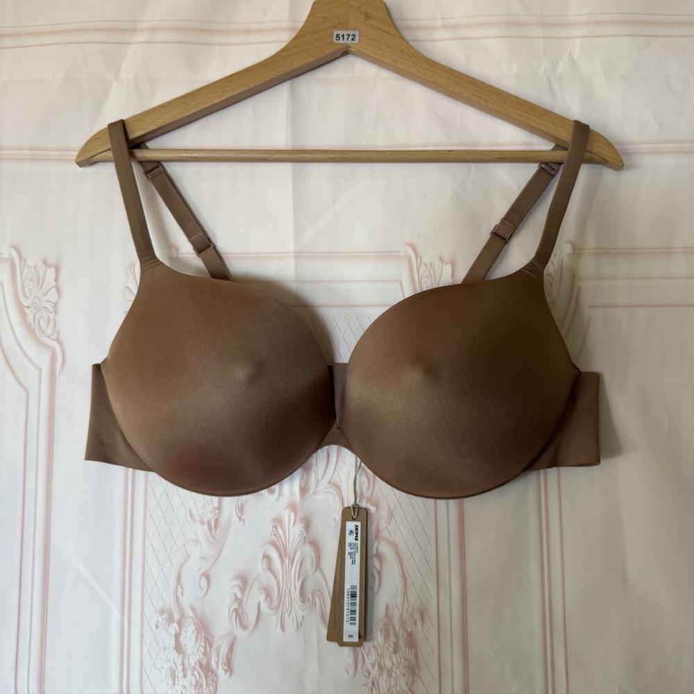 Skims Ultimate Nipple Push-Up Plunge Bra In Sienna Size 40B NWT READ